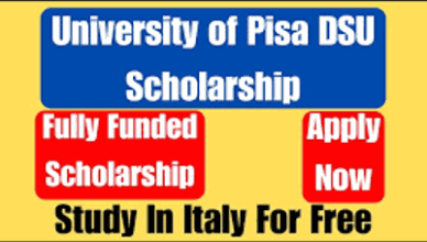 University of Pisa DSU Scholarship in Italy 2023 – Fully Funded