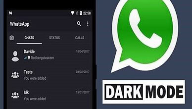 Night Mode Screen in WhatsApp
