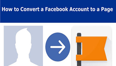 How To Convert Facebook Account Profile to a Page