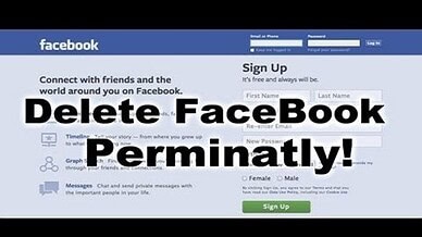 Delete Facebook Account Link Completely