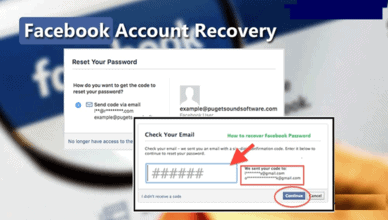 Recover Facebook Using Code