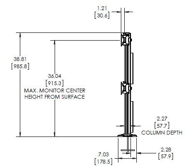 K3320G 6 Display Monitor Mount