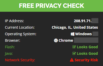 IP and location check (with VPN)