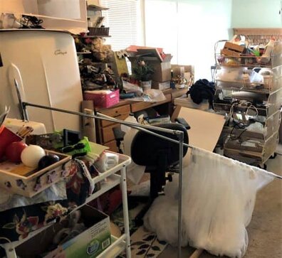 My craft room mess before