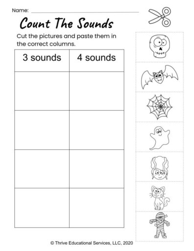 count the sounds worksheet