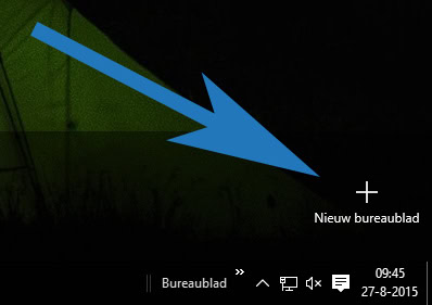 Een nieuw bureaublad toevoegen in Windows 10