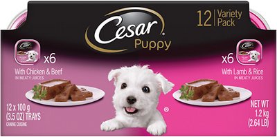 Cesar Puppy Pate Multipack Dog Food Trays