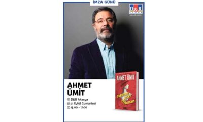 Yazar Ahmet Ümit  D&R mağazalarında kitap tutkunlarıyla buluşacak