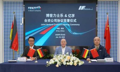 Bosch Rexroth, Çin’de Xi’an IF Intelligent Equipment ile ortak girişim anlaşması imzaladı