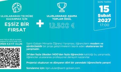 Saint-Gobain Mimarlık Öğrenci Yarışması 2027 için başvurular başladı