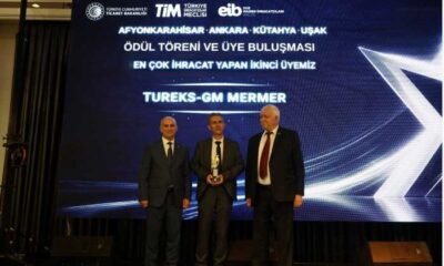 Tureks’e doğal taş ihracatında 4 ödül birden