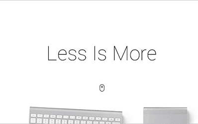 Why Less Is More Concept Gaining Grounds in the Web Design Landscape?