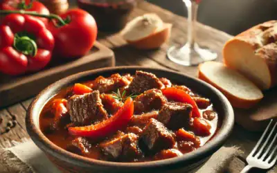 Rindergulasch von La Ferme de la Potte