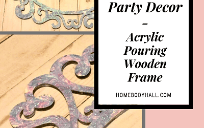 Acrylic Pouring on a Wooden Frame