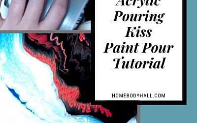 Acrylic Pouring Kiss Paint Pour Tutorial