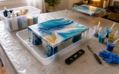 How to Set Up an Acrylic Pouring Workspace at Home