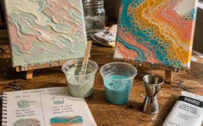 How Different Paint Consistencies Affect Cells and Lacing in Acrylic Pouring