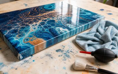 The Best Way to Clean Dust Off Finished Acrylic Pours