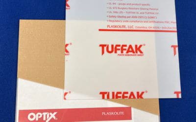 American Made Quality Tuffak Polycarbonate and Optix Acrylic Sheet