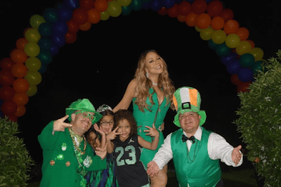 Mariah Carey celebrates St. Patrick's day with her kids in style
