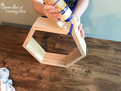 How To Build and Hang Honeycomb Shelves - DIY, woodworking projects for home decor