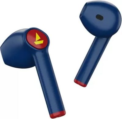 boAt Superman Edition with upto 15 Hours Playback Bluetooth Headset  (Krypton Blue, True Wireless)