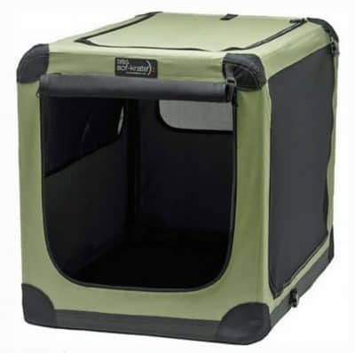 Soft fabric collapsible dog crate