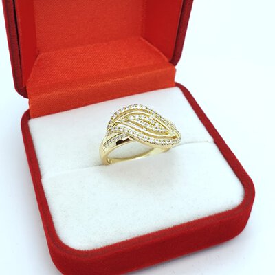 Inel placat cu aur galben 14K