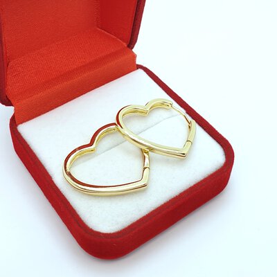 Cercei placati cu aur galben de 14k