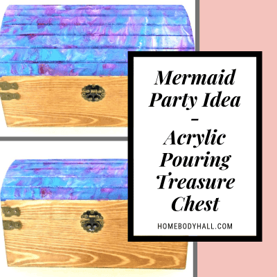 Mermaid Party Idea Acrylic Pouring Treasure Chest