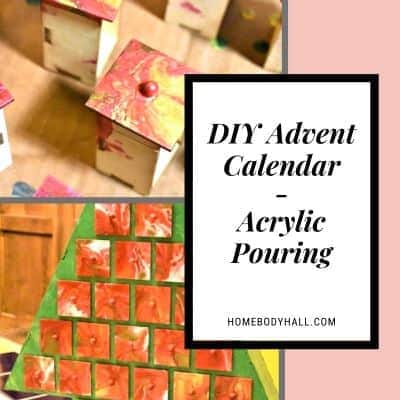 DIY Advent Calendar Acrylic Pouring