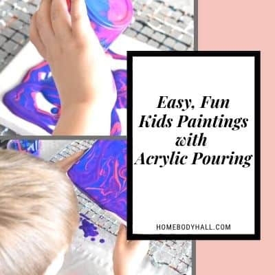 Easy Fun Kids Paintings with Acrylic Pouring