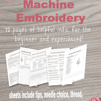 Machine Embroidery Beginners Bundle