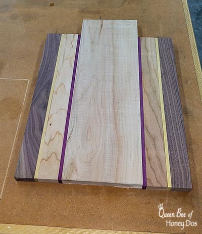 making a cutting board