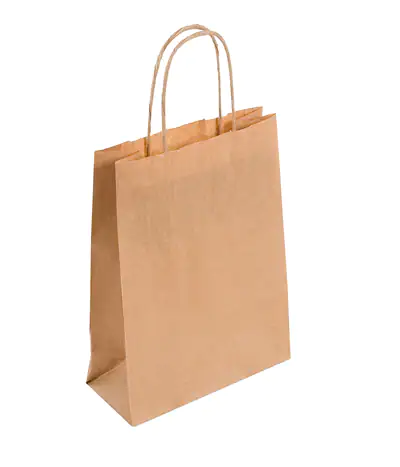 Brown Twist Handle Carrier- Medium, 260x110x350mm (x125)