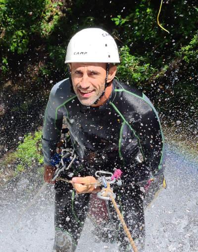 Denis Vigneau moniteur canoë kayak et canyon aquatique dans la Rivière des Roches.