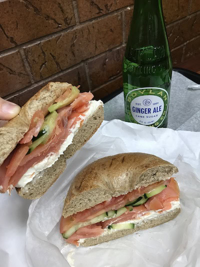 Lox Bagel Tomato Cucumber