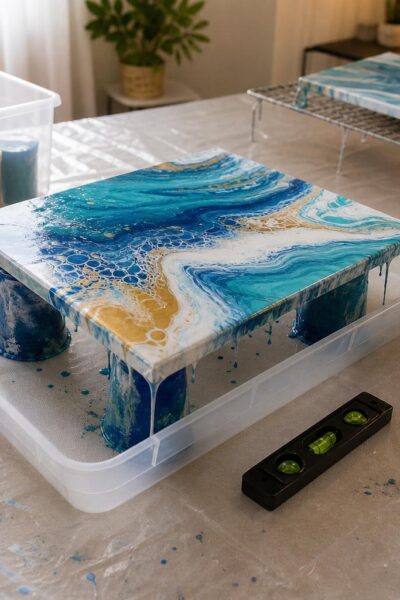 How to Set Up an Acrylic Pouring Workspace at Home