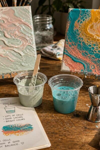 How Paint Consistency Affects Cells and Lacing in Acrylic Pouring