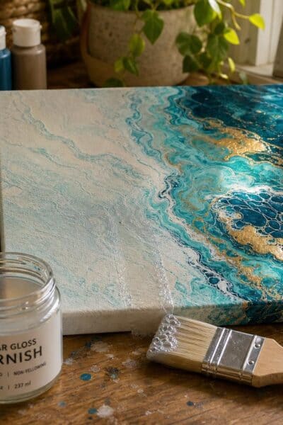 When and How to Varnish an Acrylic Pour Without Ruining It