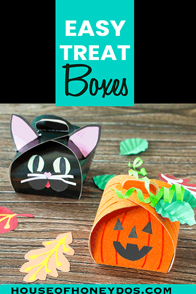 DIY Halloween Treat Boxes - pin