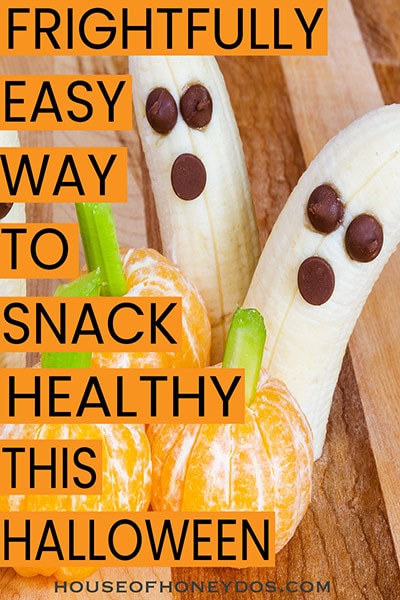 healthy Halloween snacks pin