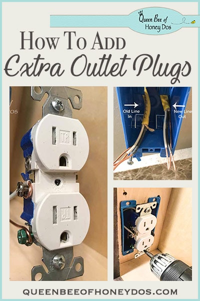 How To Add Additional Outlet Plugs - sometimes you just need an extra outlet where there isn't one. This DIY will guide you, step-by-step through the renovation process of adding outlets. 