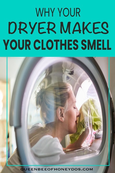 clothes dryer smell pin for pinterest