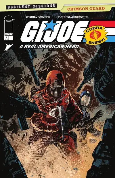 Cover art for G.I. Joe A Real American Hero Sssilent Missions Crimson Guard 1 from Skybound and Image Comics
