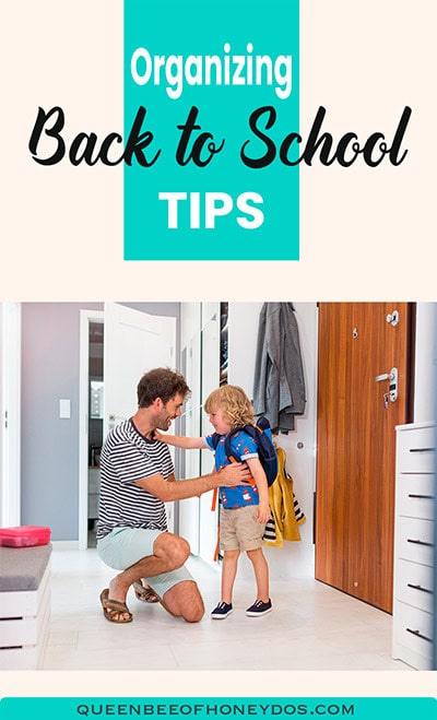 Back to school organizing tips