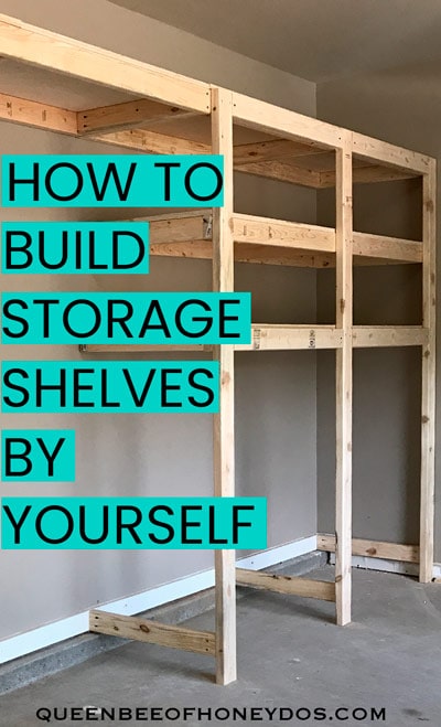 DIY Corner Shelves for Garage or Pole Barn Storage