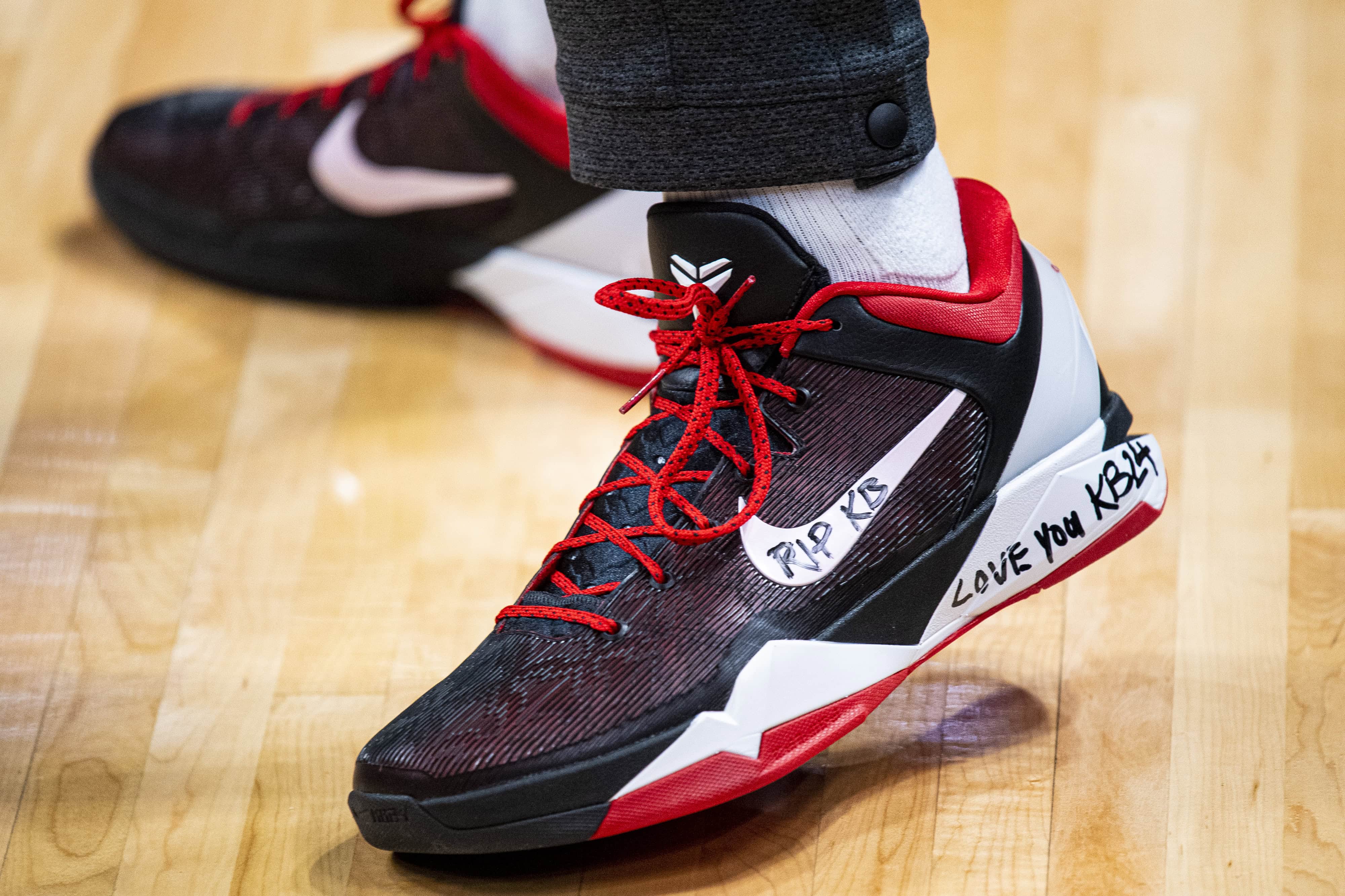 PJ Tucker @pjtucker wearing Kobe 3 PE Louis Vuitton Concept