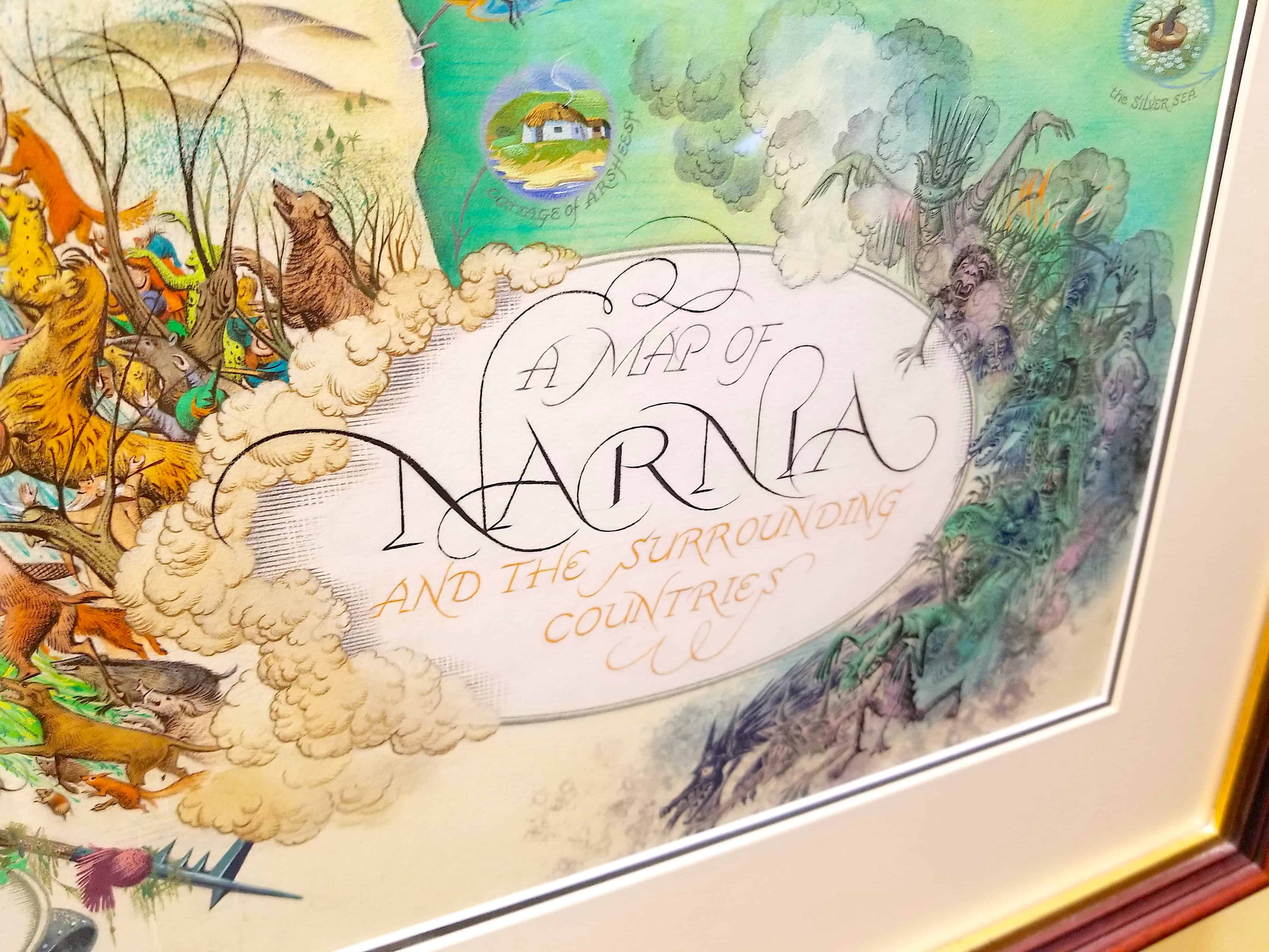 original Narnia map for CS Lewis