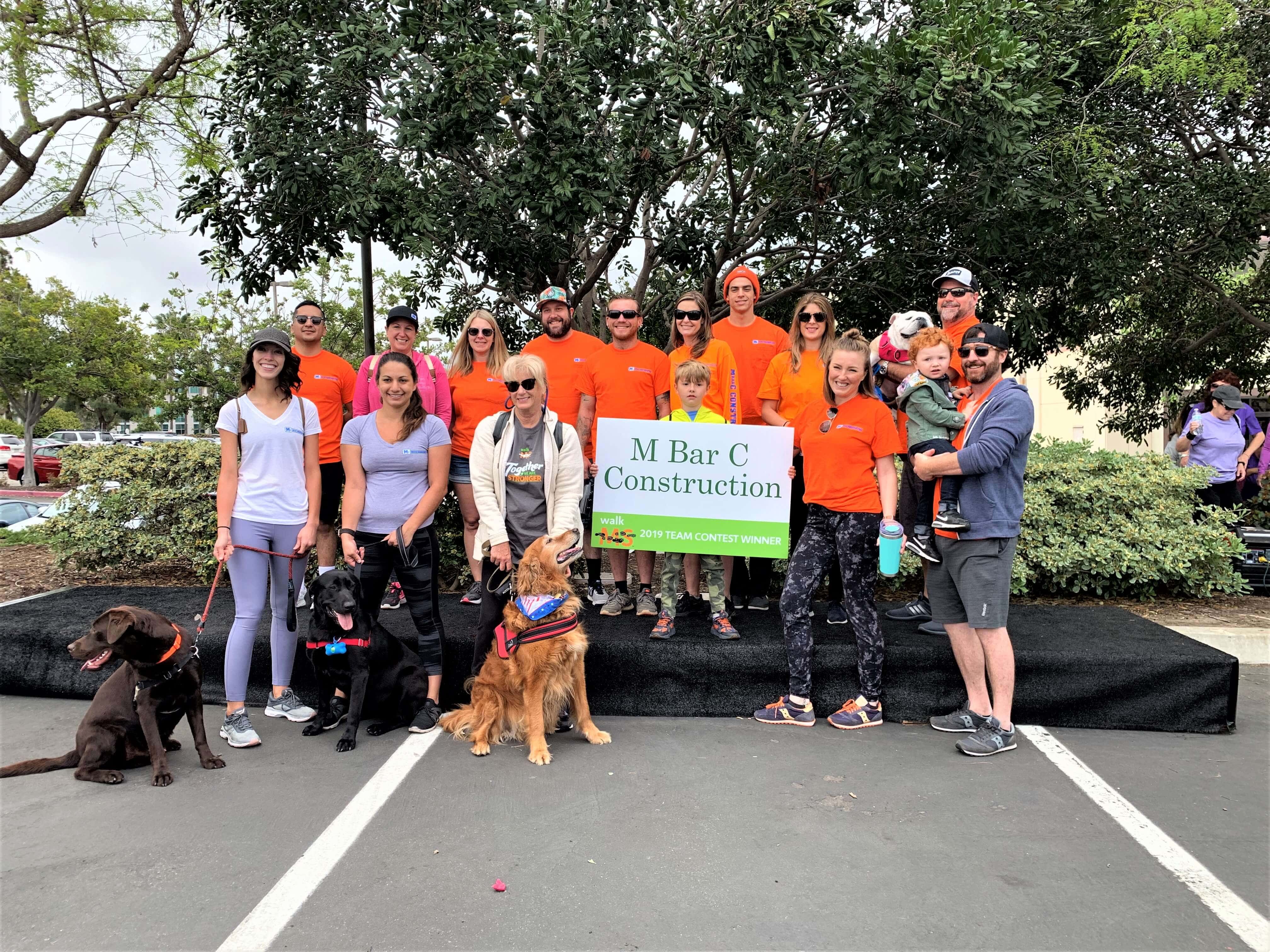 Thanks for coming out to the annual Carlsbad Walk MS event with M Bar C Construction